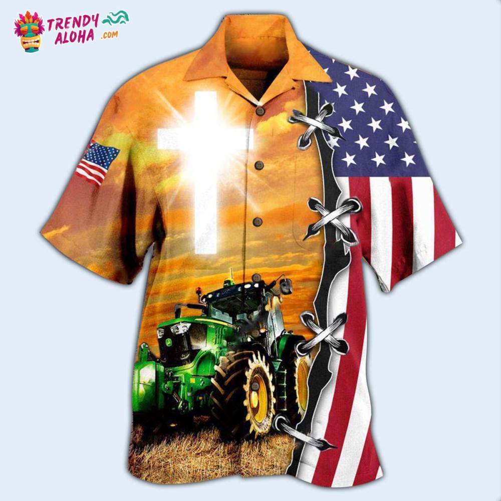 Tractor Proud To Be A Farmer Hawaiian Shirt – Trendy Aloha