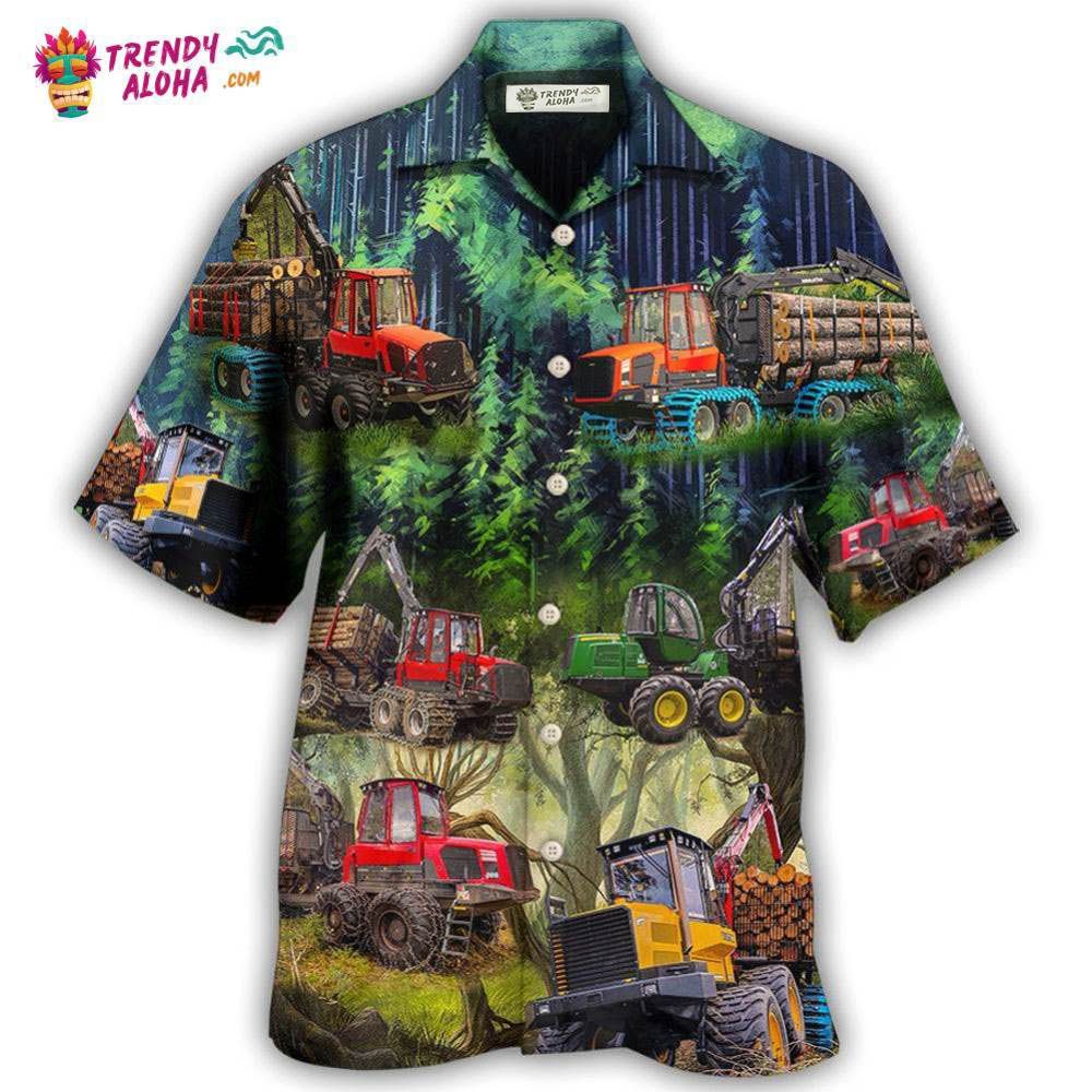 Tractor The Woods Are Calling And I Must Go Style Hawaiian Shirt – Trendy Aloha