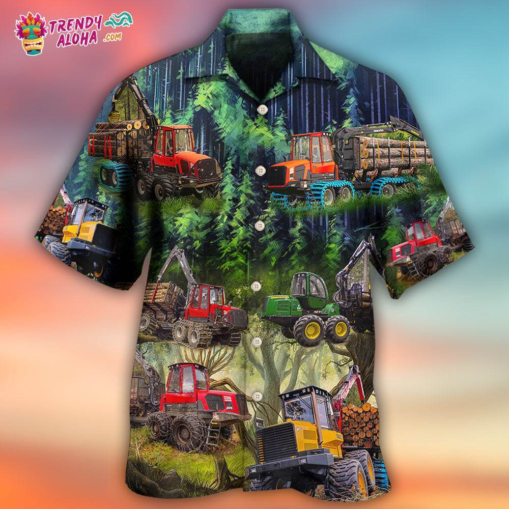 Tractor The Woods Are Calling And I Must Go Style Hawaiian Shirt – Trendy Aloha
