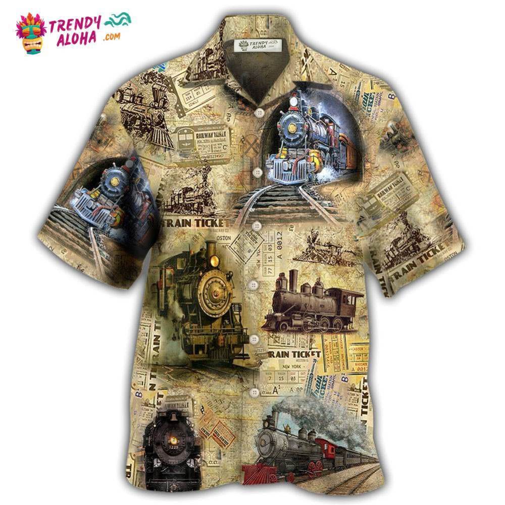 Train Amazing Locomotive Hawaiian Shirt – Trendy Aloha Train Amazing Locomotive Hawaiian Shirt – Trendy Aloha