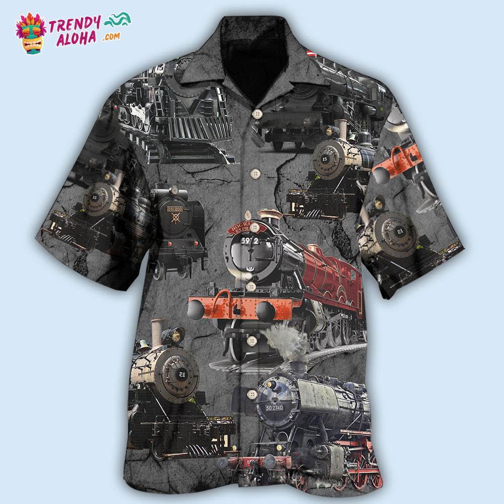Train Cool Style Hawaiian Shirt – Trendy Aloha
