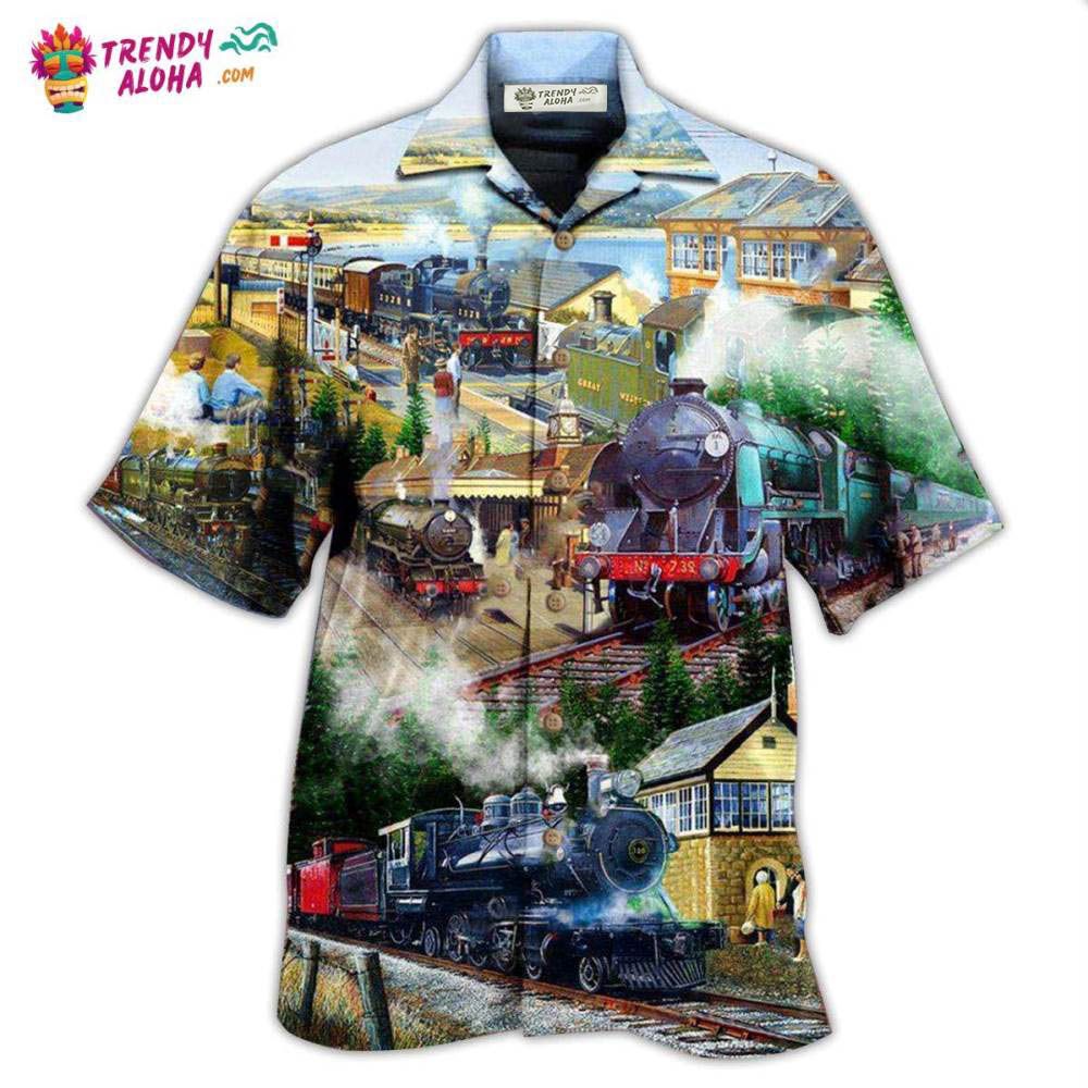 Train Life Is The Train Not The Station Hawaiian Shirt – Trendy Aloha Train Life Is The Train Not The Station Hawaiian Shirt – Trendy Aloha