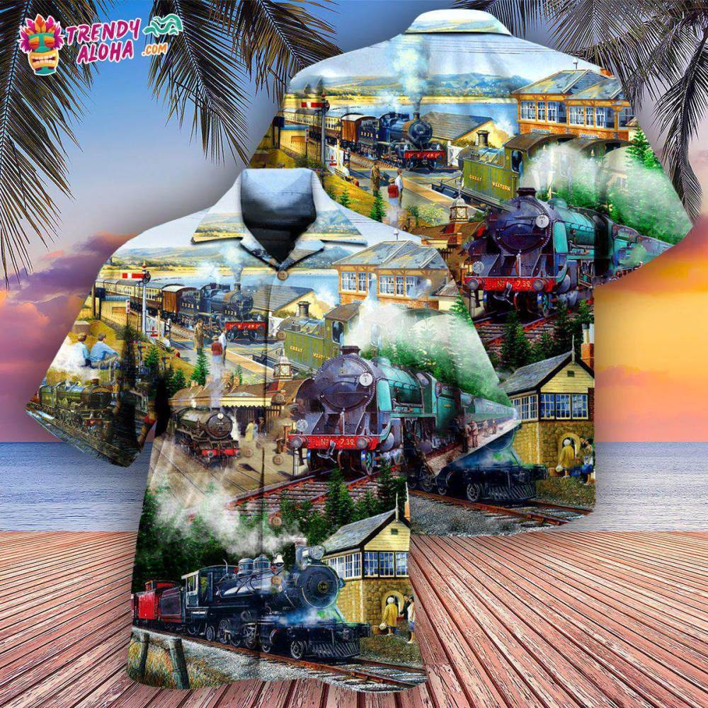 Train Life Is The Train Not The Station Hawaiian Shirt – Trendy Aloha