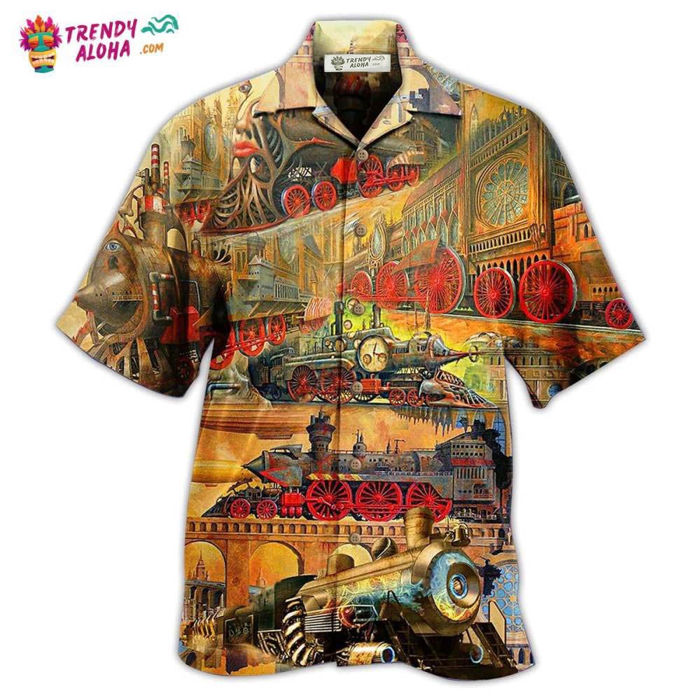 Train My Life Is A Train Hawaiian Shirt – Trendy Aloha