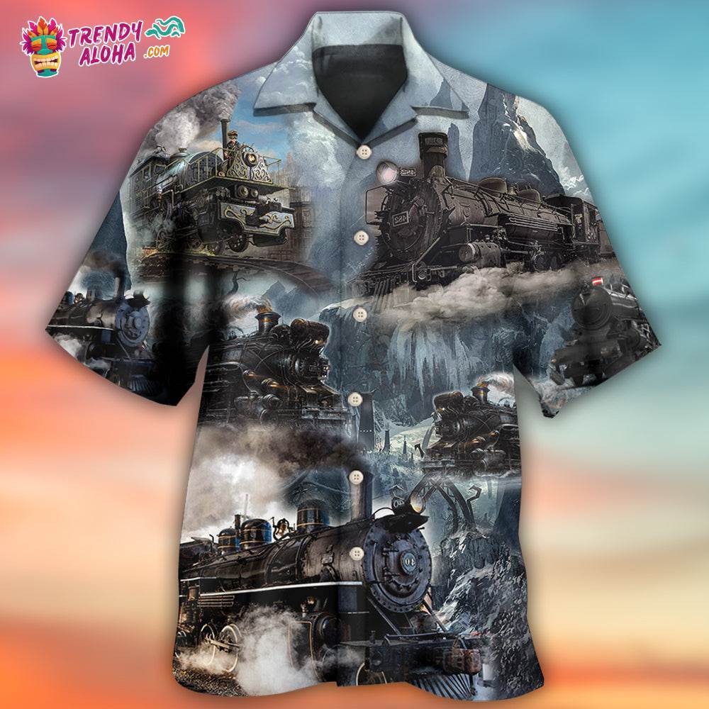 Train Style Near The Stream Hawaiian Shirt – Trendy Aloha