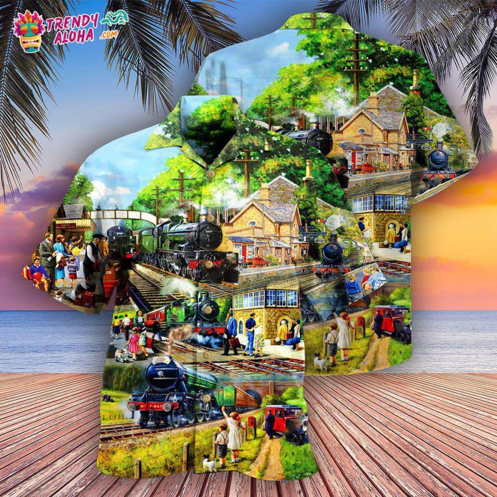 Train Track Full Of Possibilities And Happiness Hawaiian Shirt – Trendy Aloha