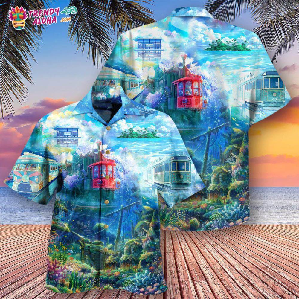 Tram Fantasy On The Ocean Hawaiian Shirt – Trendy Aloha