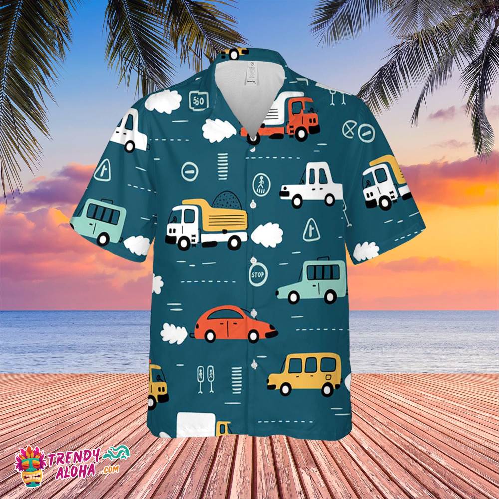 Transportation Trending Hawaiian Shirt, Summer Vacation Hawaiian Shirt