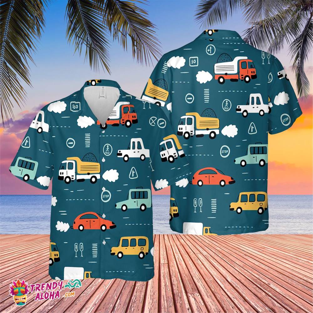 Transportation Trending Hawaiian Shirt, Summer Vacation Hawaiian Shirt