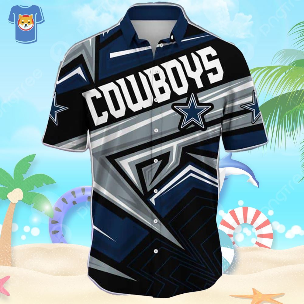 Trendy Summer Football Fan’s Dallas Cowboys Hawaiian Outfit