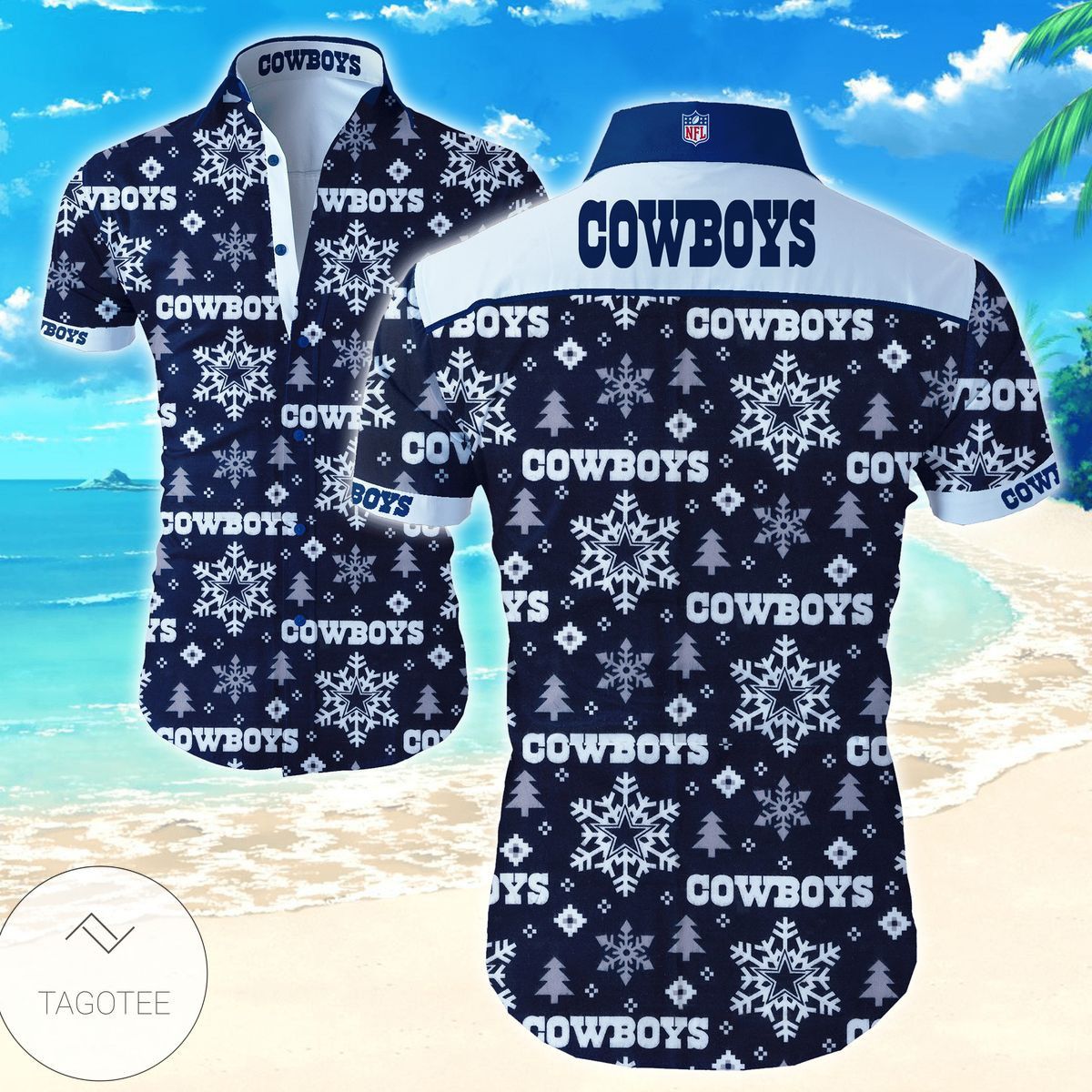 Trendy Tees Design on Dallas Cowboys Hawaiian Shirt
