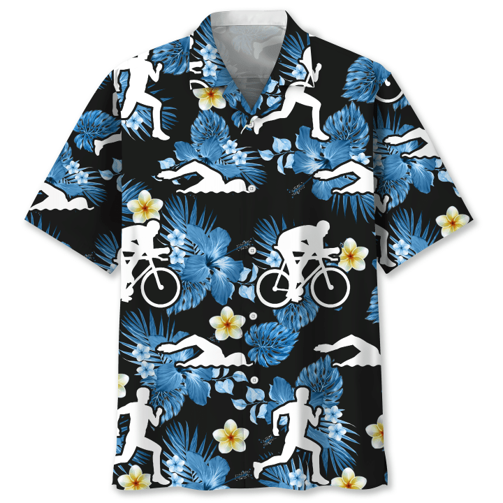 Triathlon Nature Hawaii Shirt Trendy Aloha