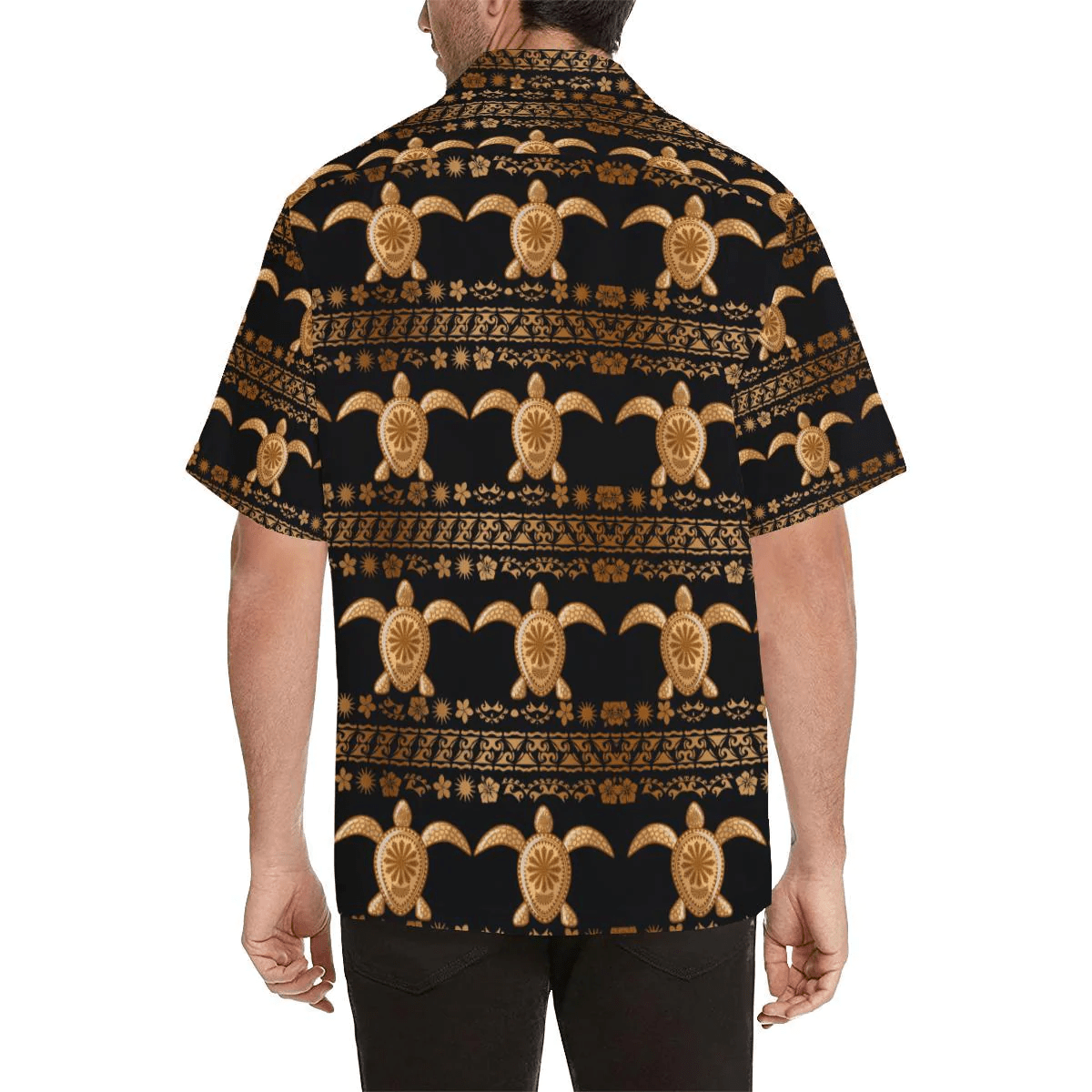 Tribal Sea Turtle Polynesian Hawaiian Trendy Hawaiian Shirt, Turtle Lover Trendy Hawaiian Shirt For