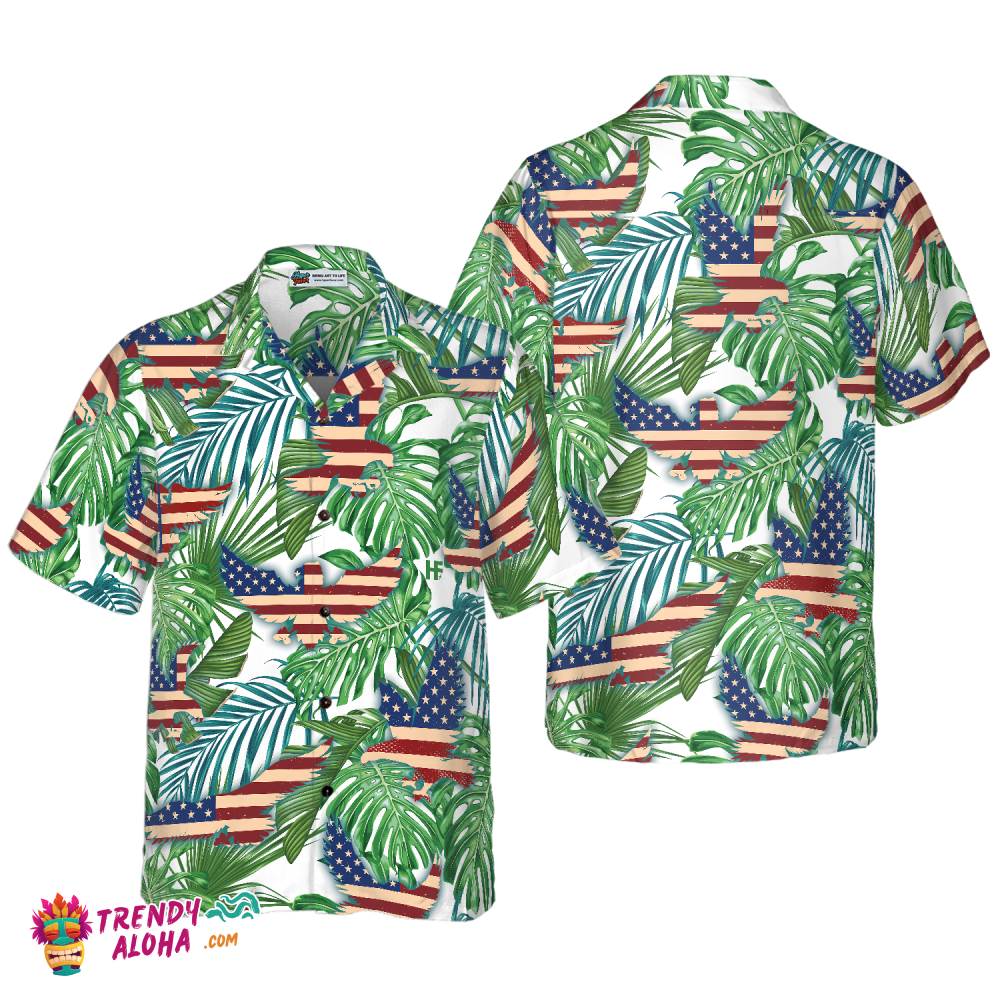 Tropical American Eagle Shirt For Men Hawaiian Shirt Tropical American Eagle Shirt For Men Hawaiian Shirt