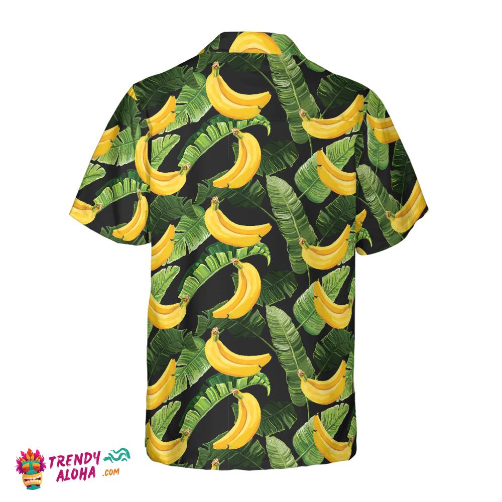 Tropical Banana Leaves And Banana Hawaiian Shirt