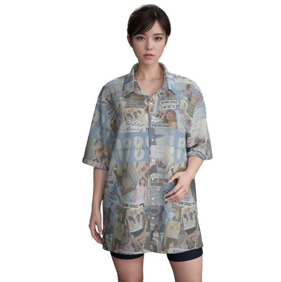 Tropical Beach Taylor Swift Hawaiian Shirt – Summer Concert for Swifties