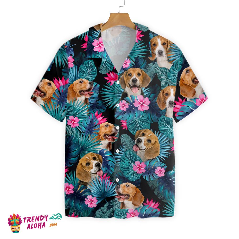 Tropical Beagle Hawaiian Shirt