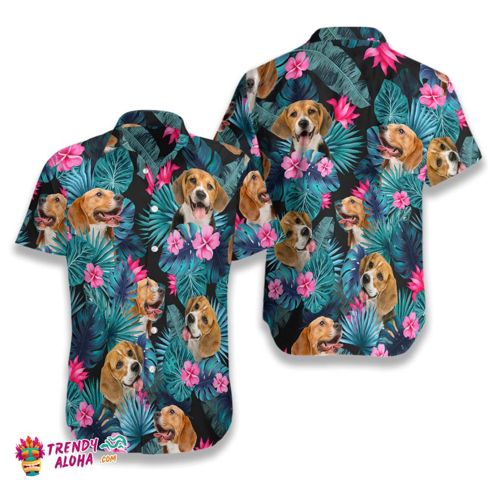Tropical Beagle Hawaiian Shirt Tropical Beagle Hawaiian Shirt