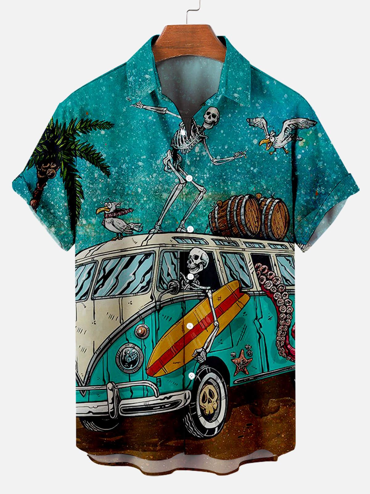 Tropical Bones: Hawaiian Skull Theme Shirt Tropical Bones: Hawaiian Skull Theme Shirt