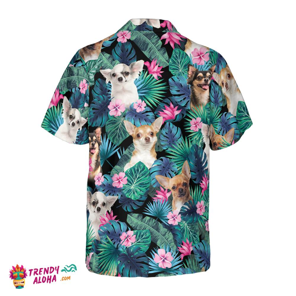 Tropical Chihuahua Dog Hawaiian Shirt