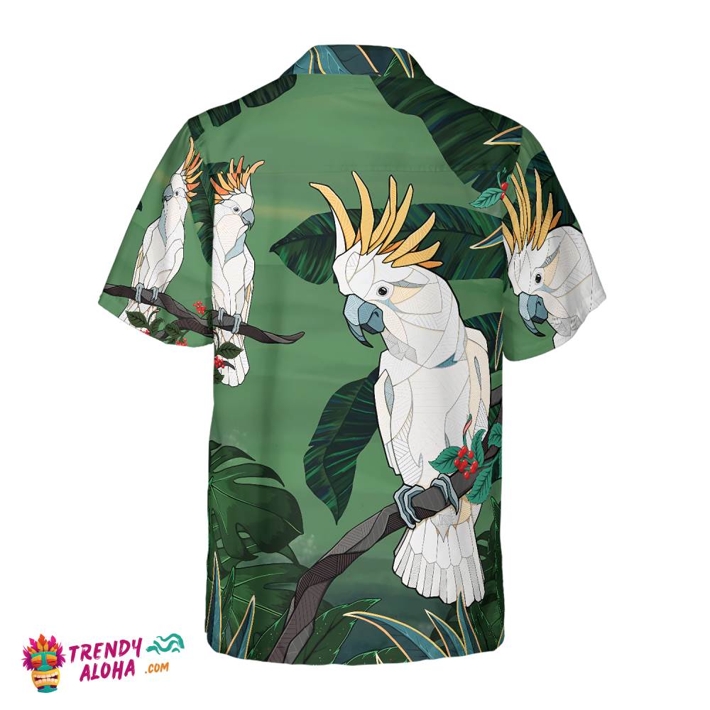 Tropical Cockatoo Parrot Hawaiian Shirt