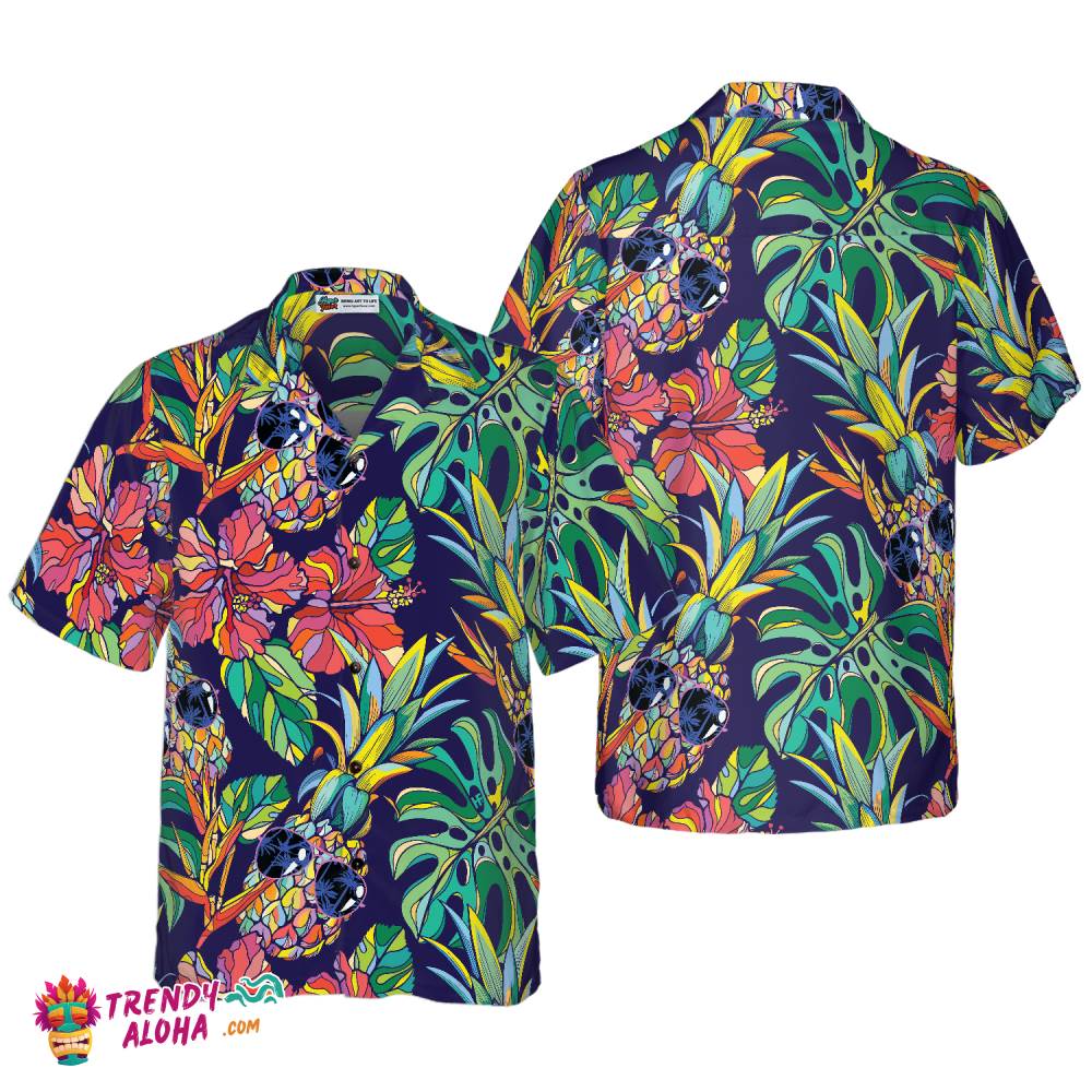 Tropical Coolest Pineapple Hawaiian Shirt Tropical Coolest Pineapple Hawaiian Shirt