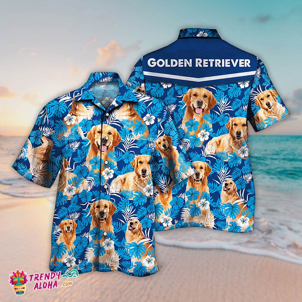 Tropical Dog Pattern Hawaiian Shirt For Men And Women, Aloha Hawaiian Shirts