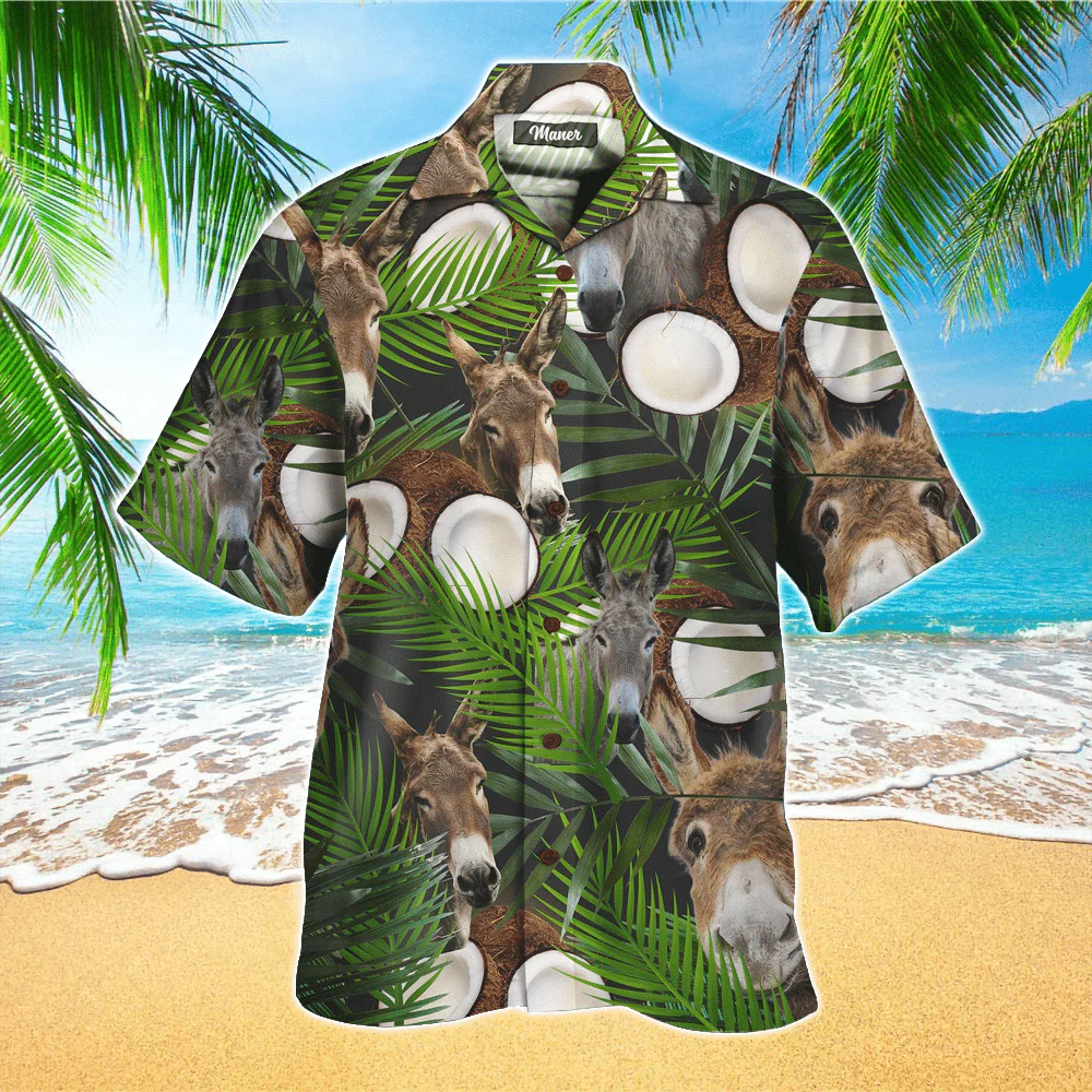 Tropical Donkey Trendy Hawaiian Shirt, Trendy Hawaiian Shirt For Men And Women