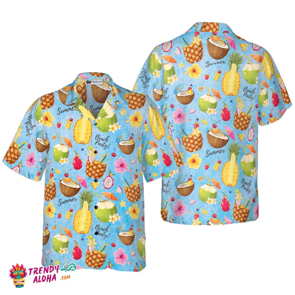 Tropical Drinks For Summer Bartender Hawaiian Shirt Tropical Drinks For Summer Bartender Hawaiian Shirt