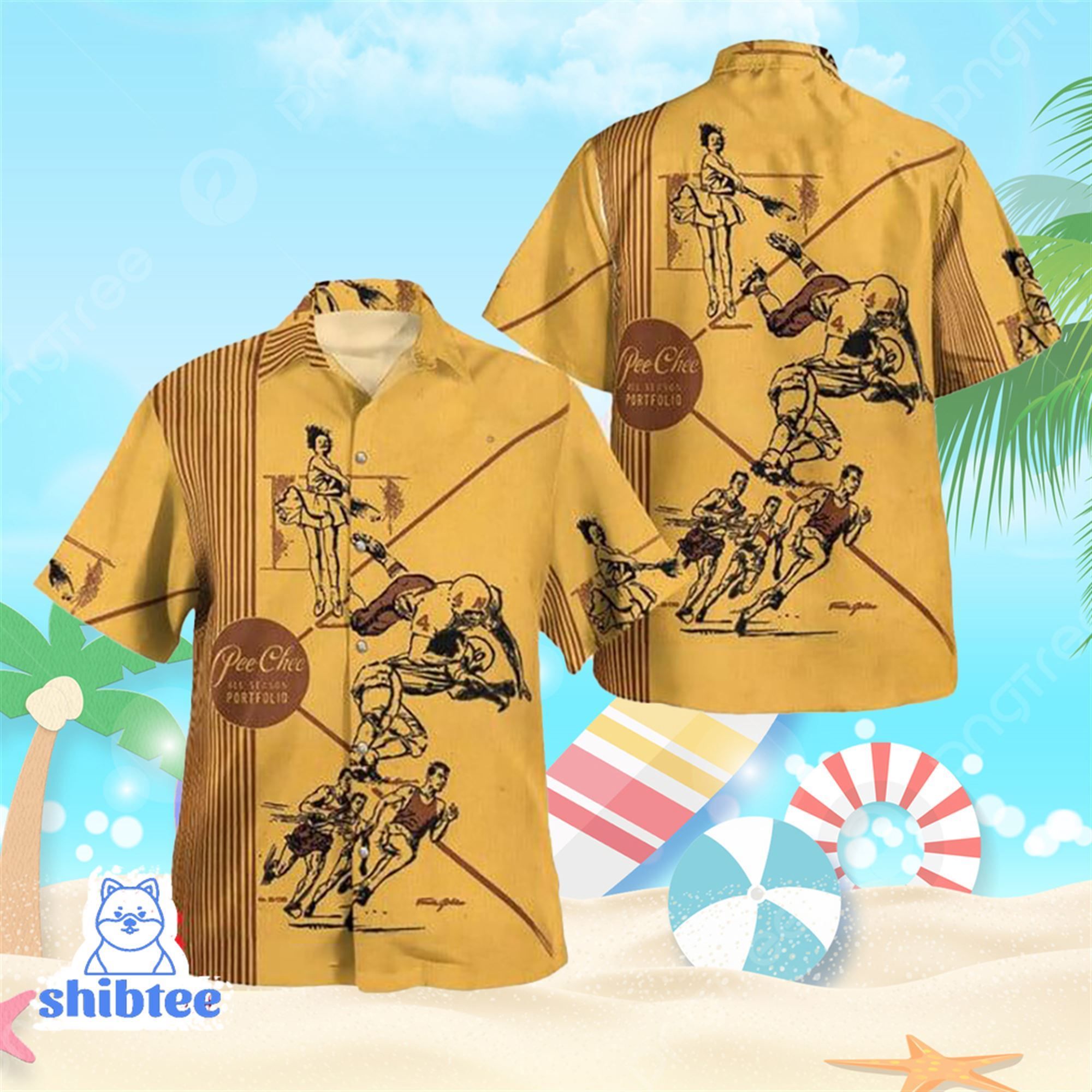 Tropical Ensemble Pee Chee Themed Shirt with Shorts Tropical Ensemble Pee Chee Themed Shirt with Shorts