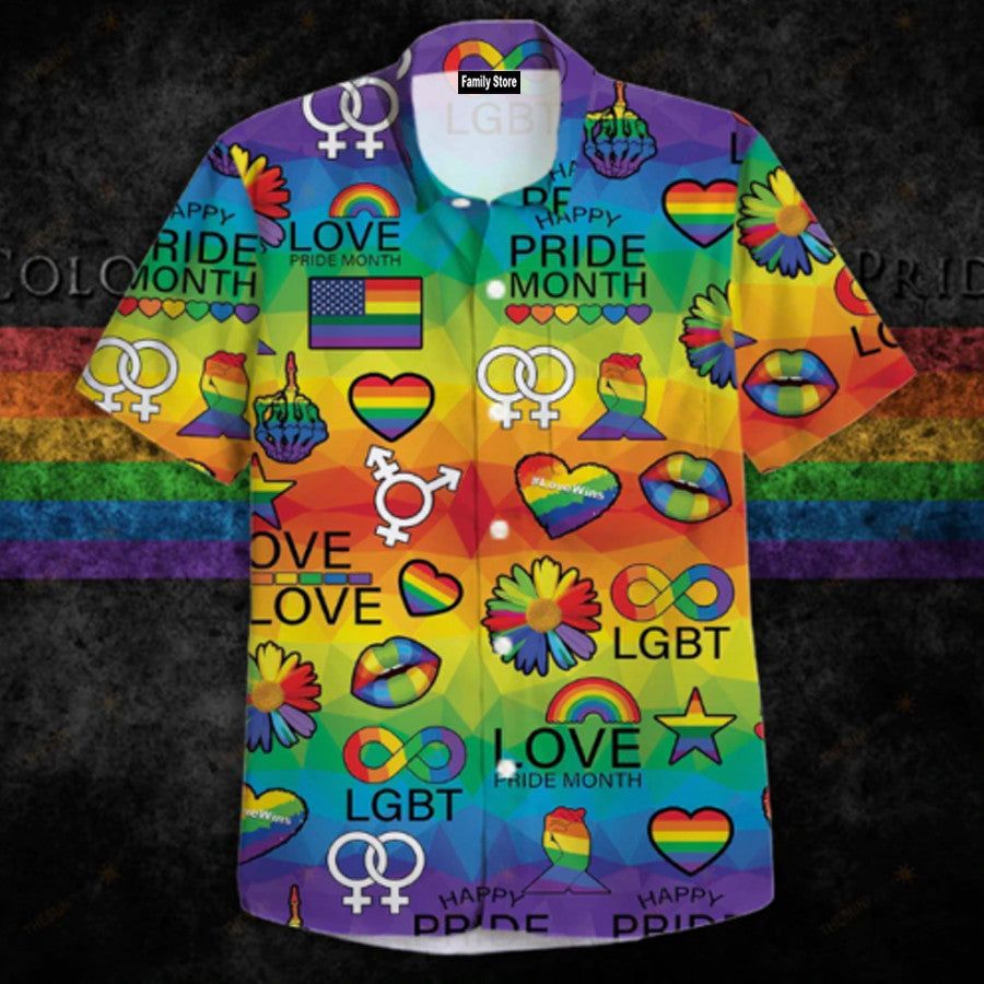 Tropical Equality: LGBT Paradise Hawaiian Shirt
