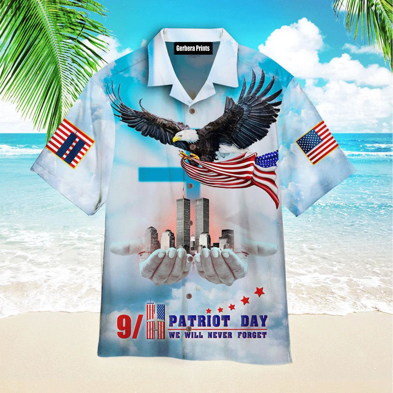 Tropical Flamingo Oasis: Tropical Jungle Pattern With Flamingo Men’s Hawaiian Shirt