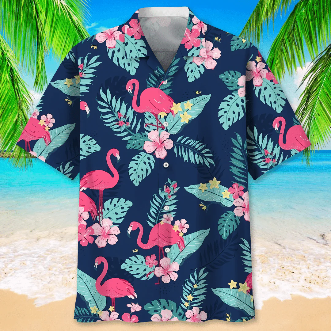 Tropical Flamingo Plants 3D Hawaiian Shirt Bringing Beach Home Always