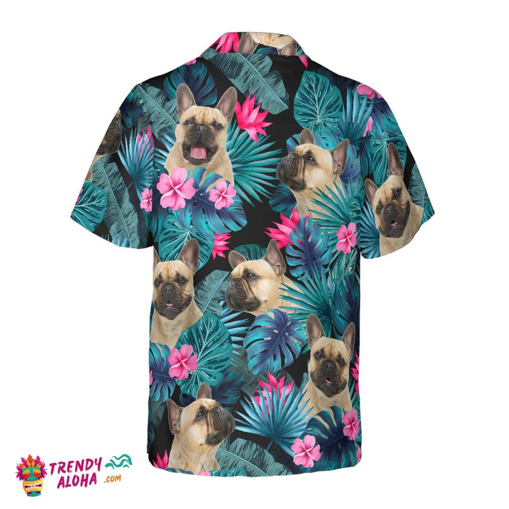 Tropical French Bulldog Hawaiian Shirt