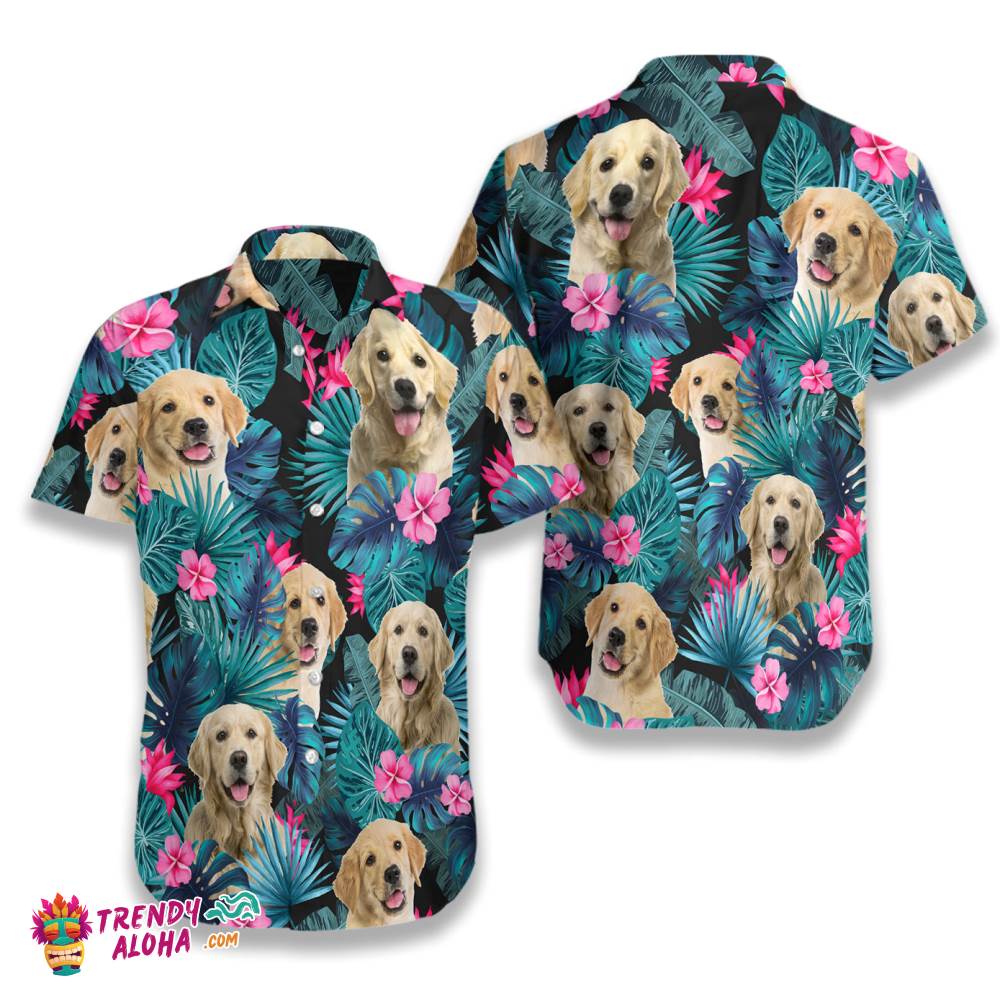 Tropical Golden Dog Hawaiian Shirt Tropical Golden Dog Hawaiian Shirt