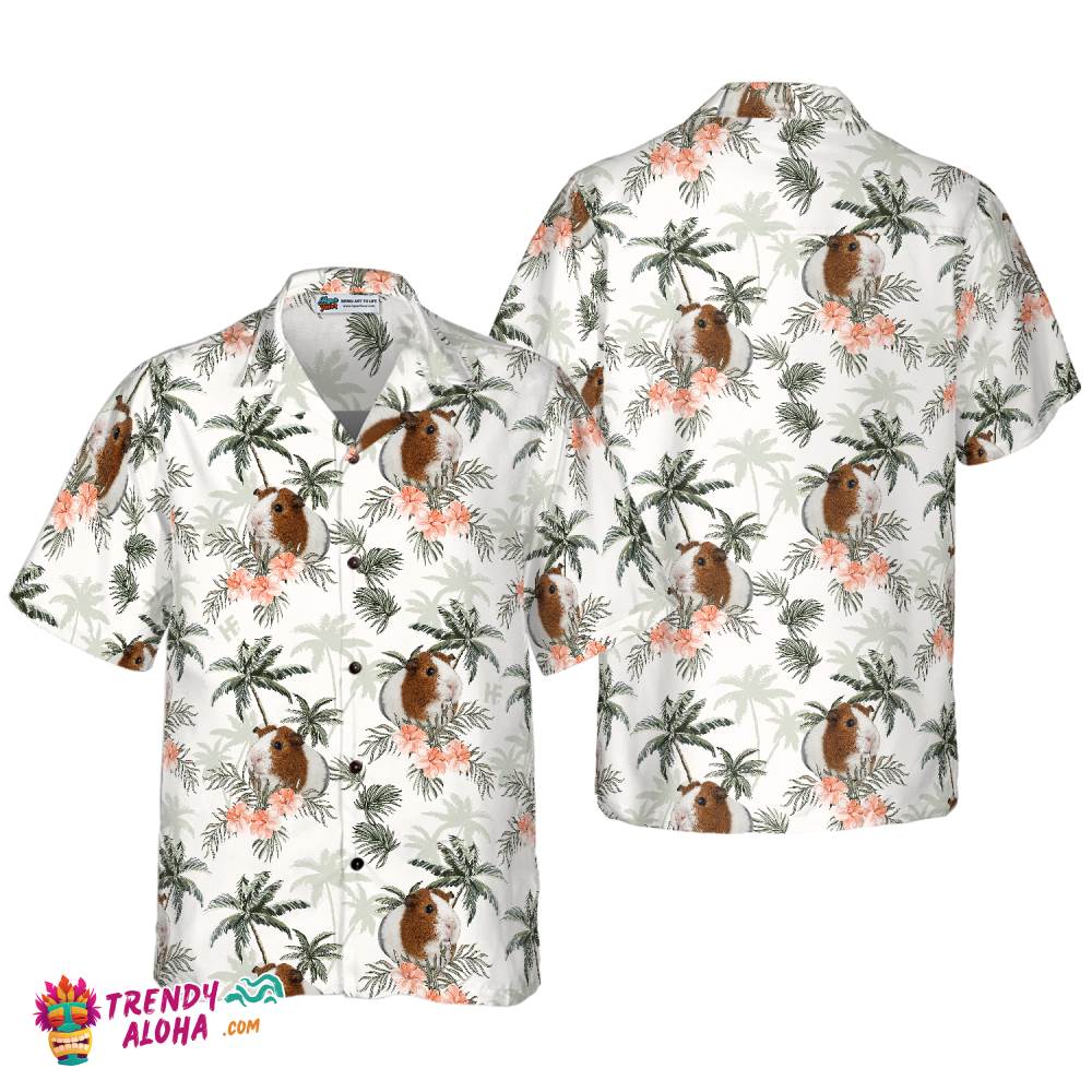 Tropical Guinea Pig Shirt For Men Hawaiian Shirt Tropical Guinea Pig Shirt For Men Hawaiian Shirt