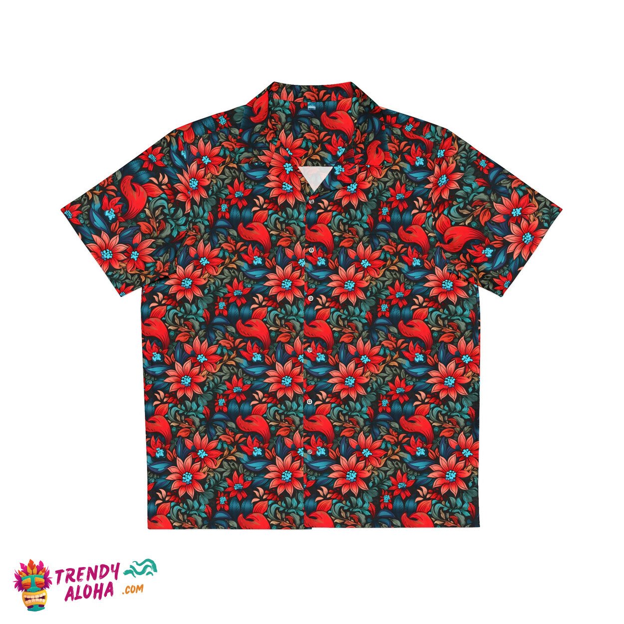 Tropical Hawaiian Men Women Luau Wedding Vacation Pattern Shirt