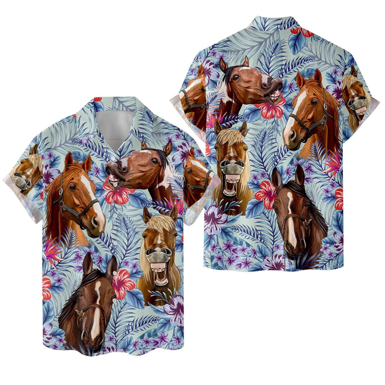 Tropical Horse Hawaiian Shirts