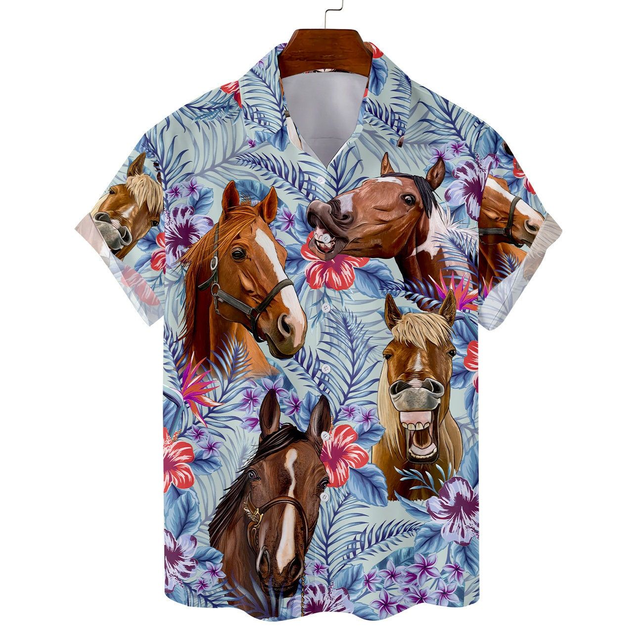 Tropical Horse Hawaiian Shirts Tropical Horse Hawaiian Shirts