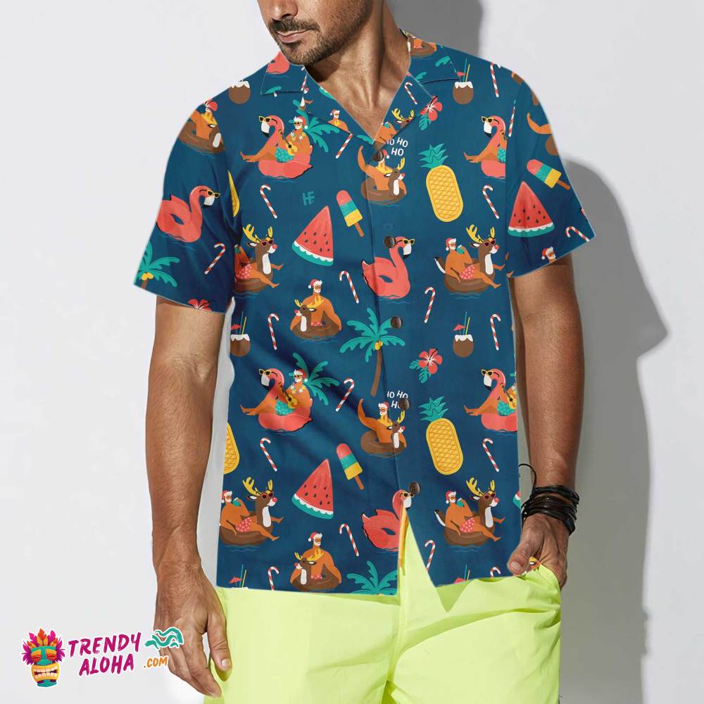 Tropical Hot Christmas Hawaiian Shirt, Funny Christmas Shirt, Gift For Christmas Tropical Hot Christmas Hawaiian Shirt, Funny Christmas Shirt, Gift For Christmas
