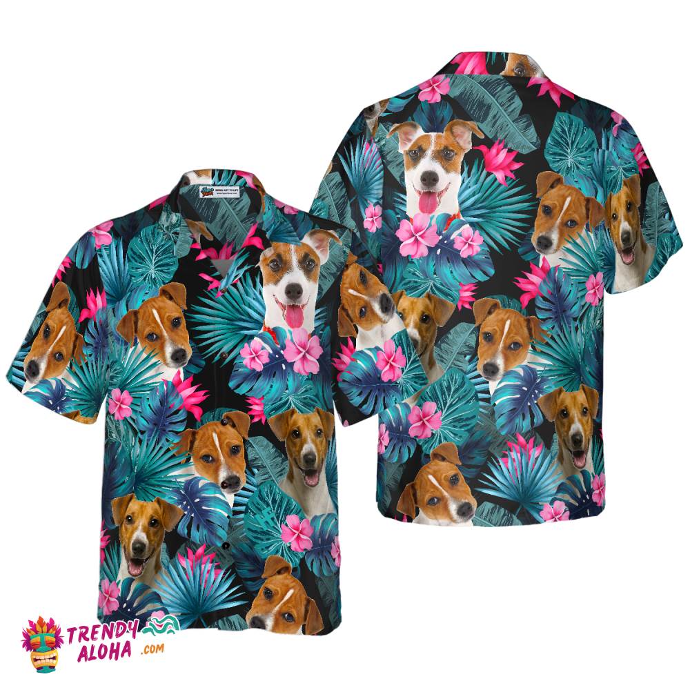 Tropical Jack Russell Terrier Hawaiian Shirt Tropical Jack Russell Terrier Hawaiian Shirt