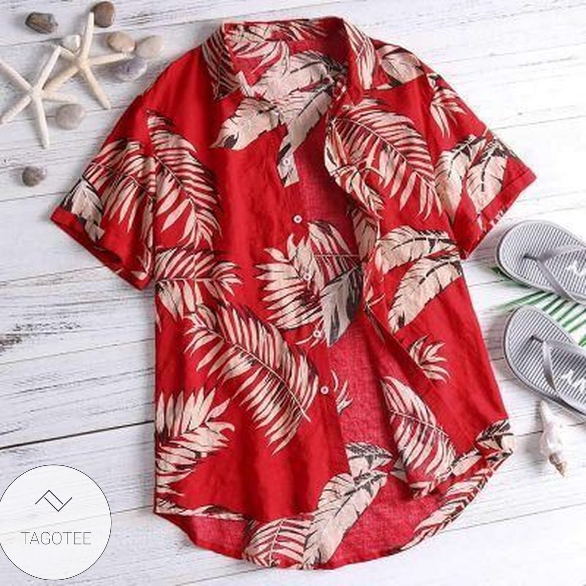 Tropical Leaf Vintage Design Hawaiian Shirt Unique