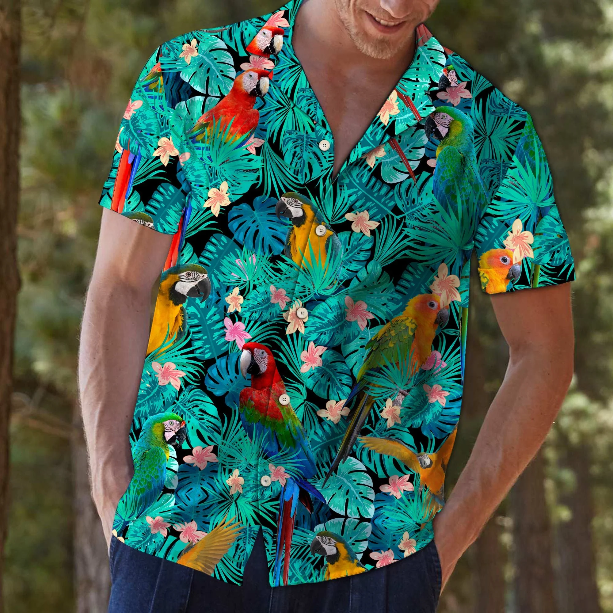 Tropical Lover Parrot Hawaiian Shirt Aesthetics