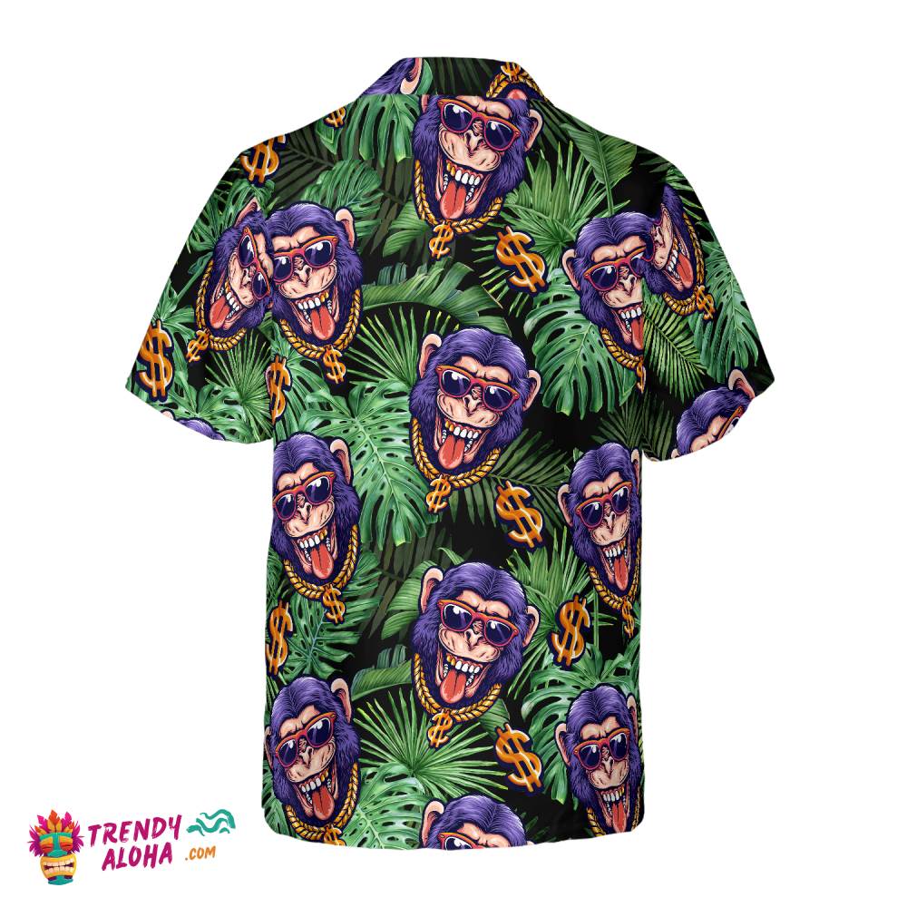 Tropical Millionaire Monkey Hawaiian Shirt