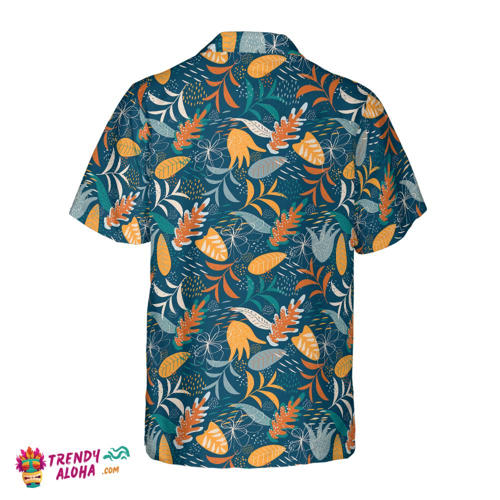 Tropical Modern Floral Hawaiian Shirt