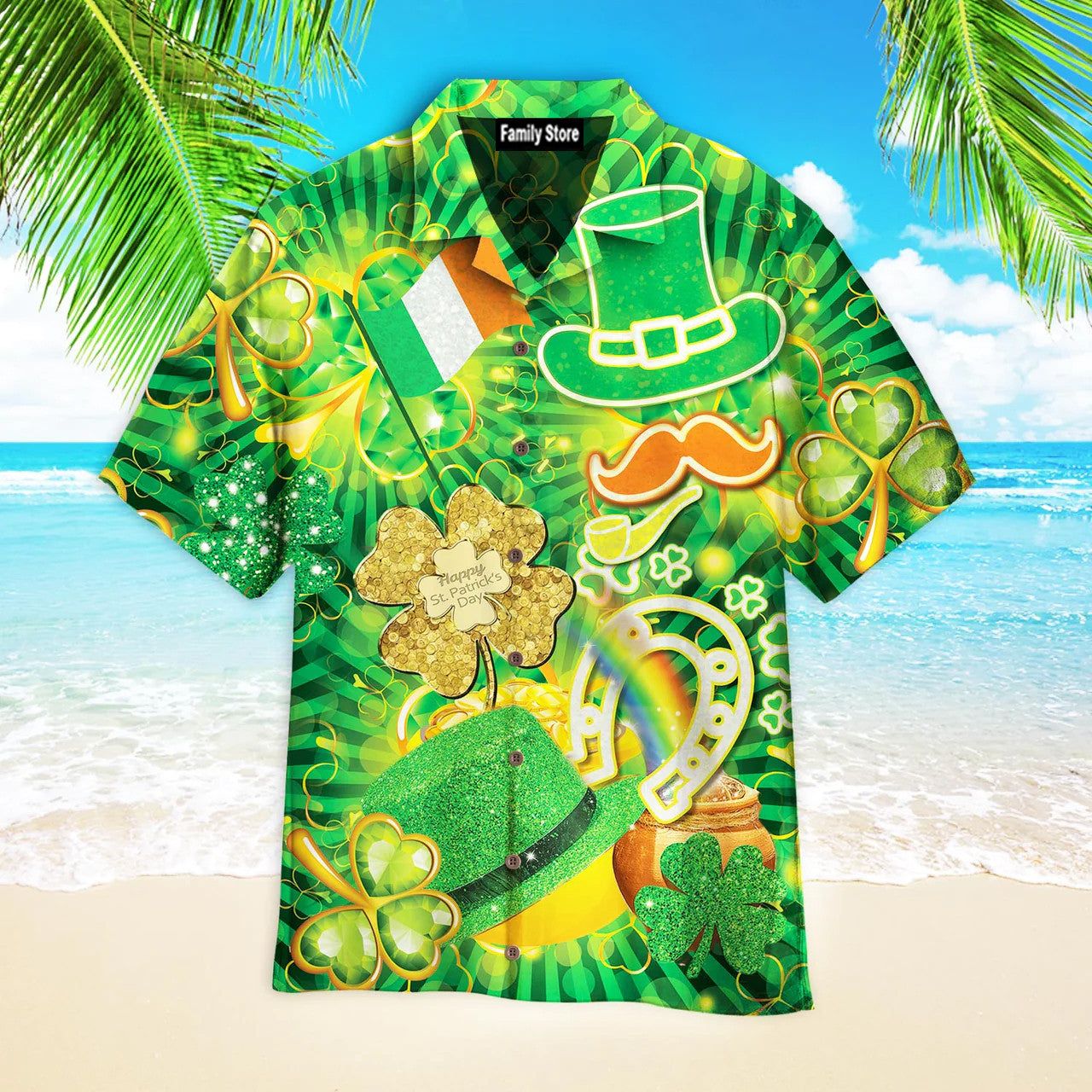 Tropical Paradise Escape: Island Getaway Aloha Hawaiian Shirt