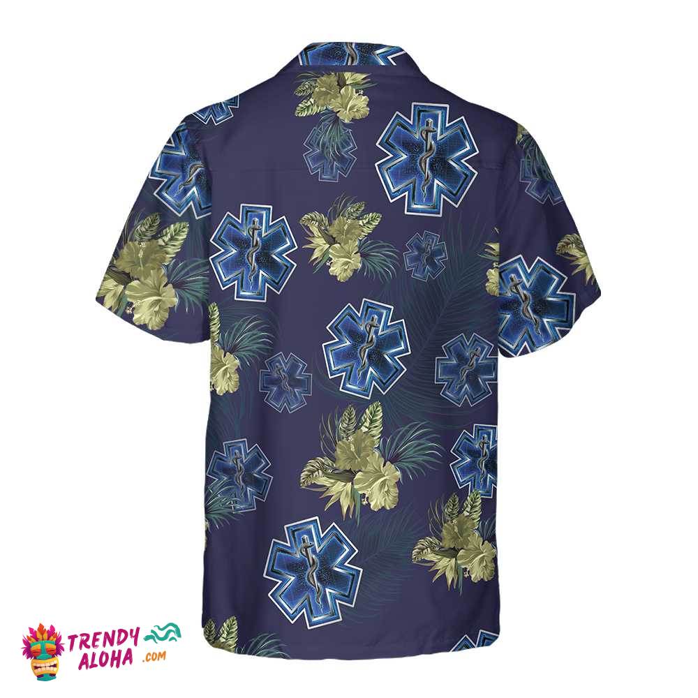 Tropical Paramedic Hawaiian Shirt, Funny Parademic Shirt For Men, Paramedic Gift Ideas