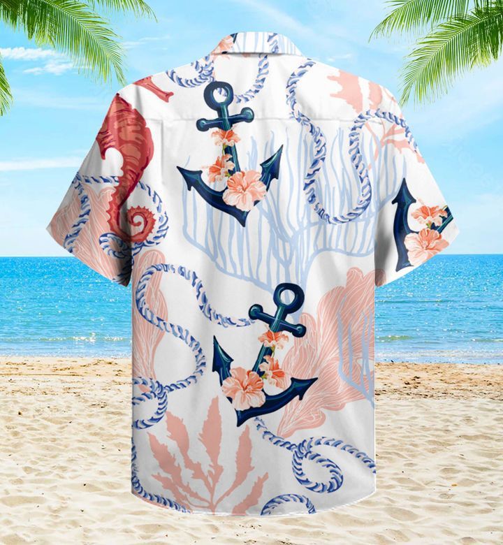 Tropical Pattern Corals Pink Trendy Hawaiian Shirt 3D Summer Gifts