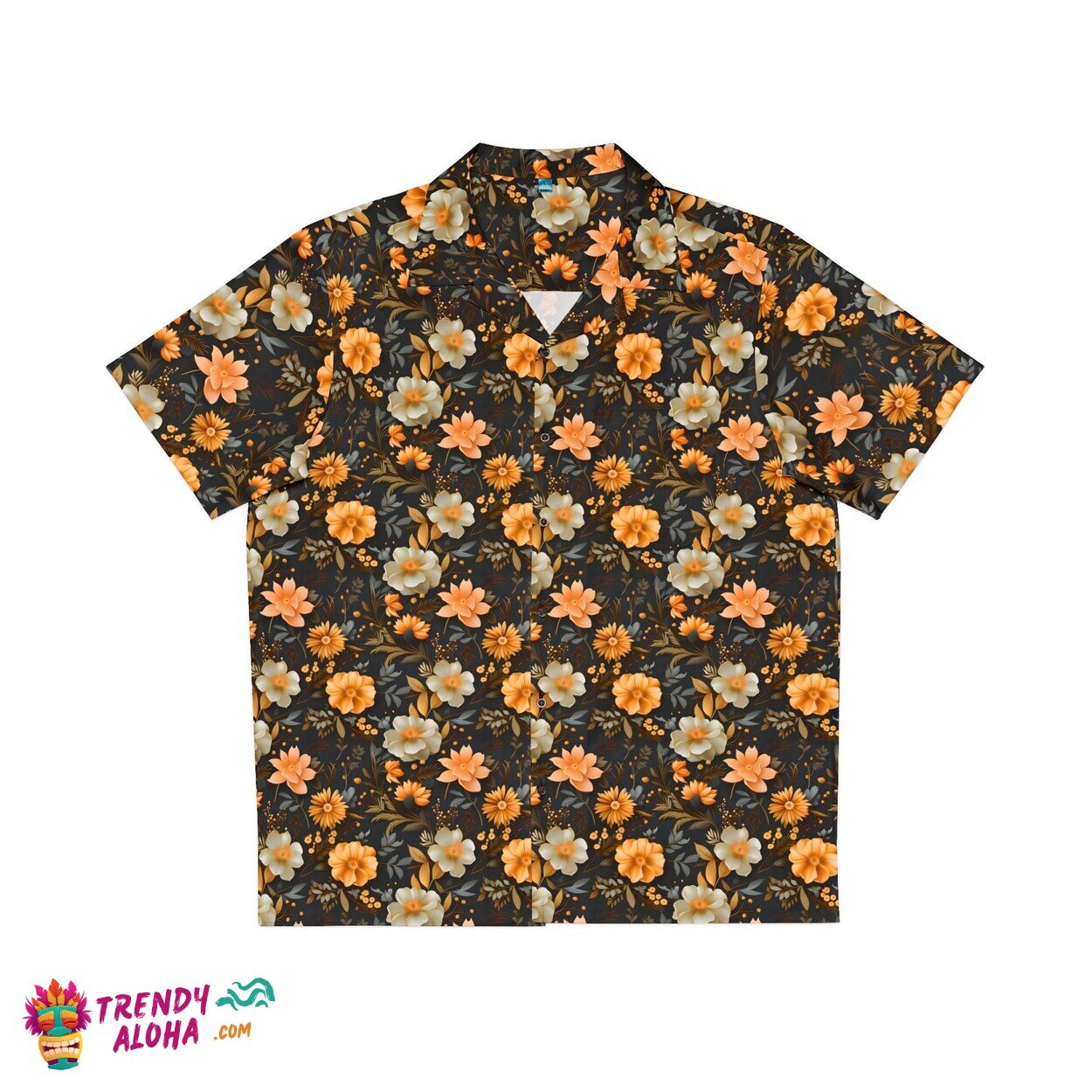 Tropical Pattern Hawaiian Shirt for All Gender Wedding Luau Style
