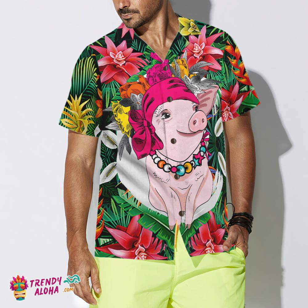 Tropical Pig Hawaiian Shirt Tropical Pig Hawaiian Shirt